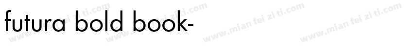 futura bold book字体转换